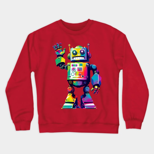 Cute Robot for Kids Crewneck Sweatshirt by Pine Hill Goods